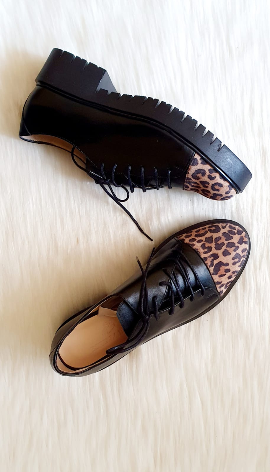 Pantofi Piele Oxford Caramiziu Ponei E1   - orice culoare