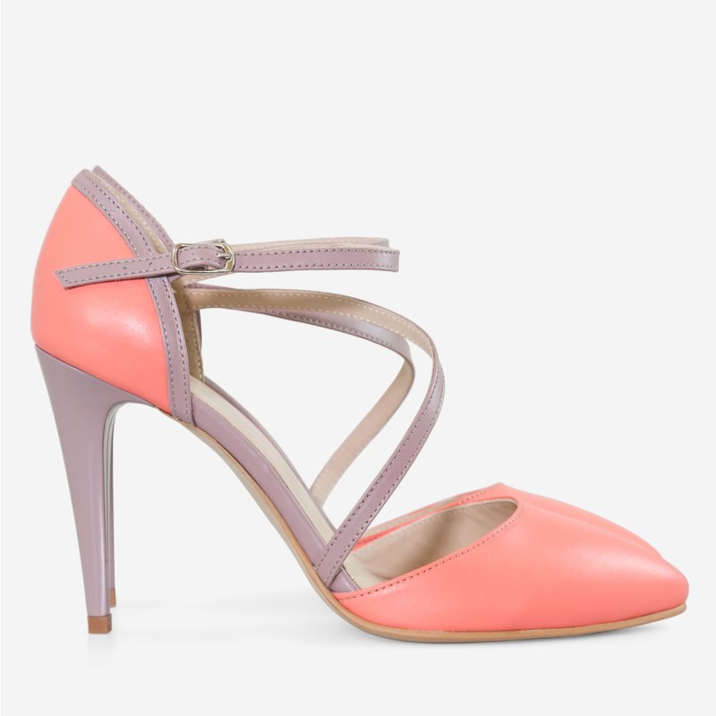 Pantofi Stiletto Piele Corai Virginia D60 - orice culoare