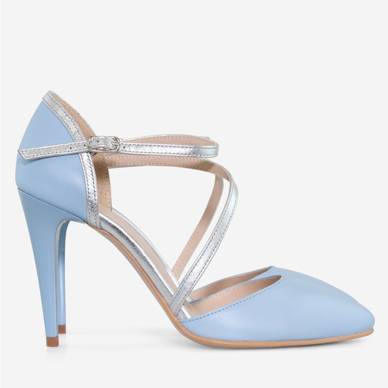 Pantofi Stiletto Piele Bleu Virginia D60 - orice culoare