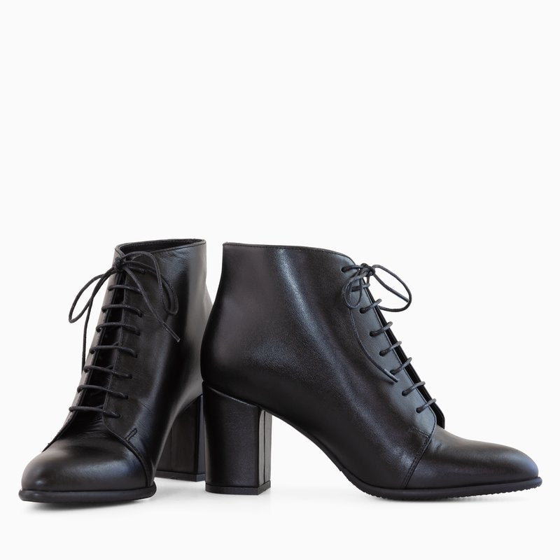 Ghete Piele Naturala Toc Mic Comod D5 - Orice Culoare