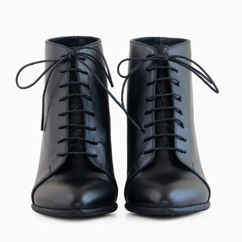 Ghete Piele Naturala Toc Mic Comod D5 - Orice Culoare