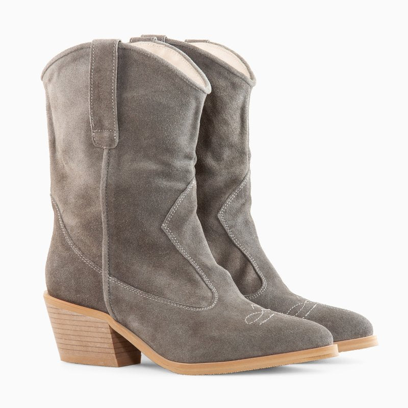 Ciocate Piele Intoara Gri Amelie D55 - Orice Culoare