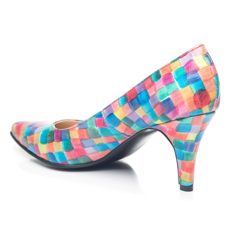 Pantofi Stiletto Multicolor Toc Mic I1- orice culoare I1
