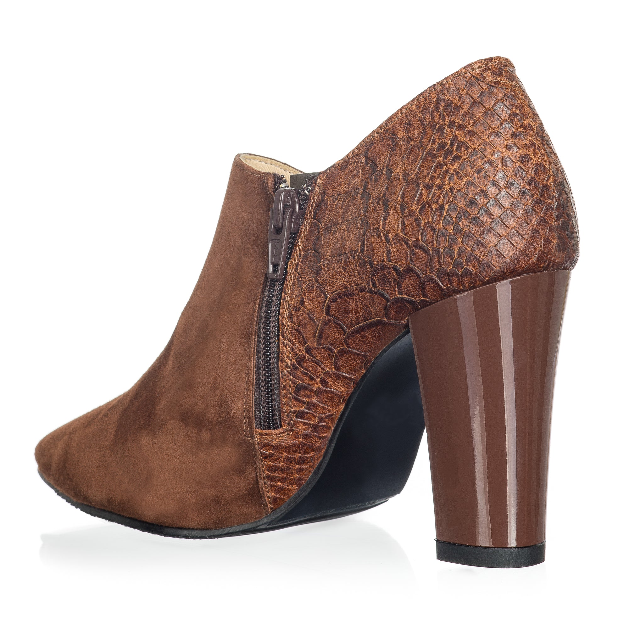 Botine piele naturala C1 maro - orice culoare