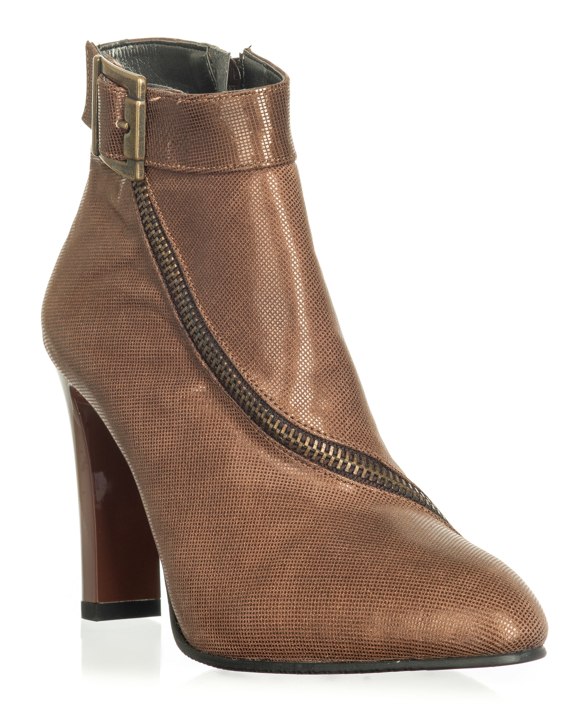 Botine Dama Diva toc gros piele naturala  - orice culoare
