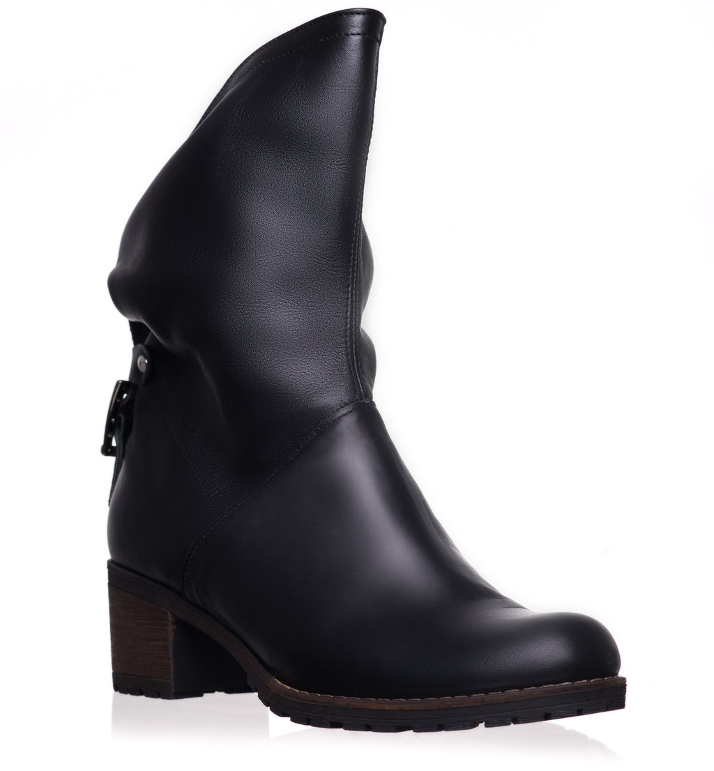 Ghete dama piele naturala negru C8 - orice culoare