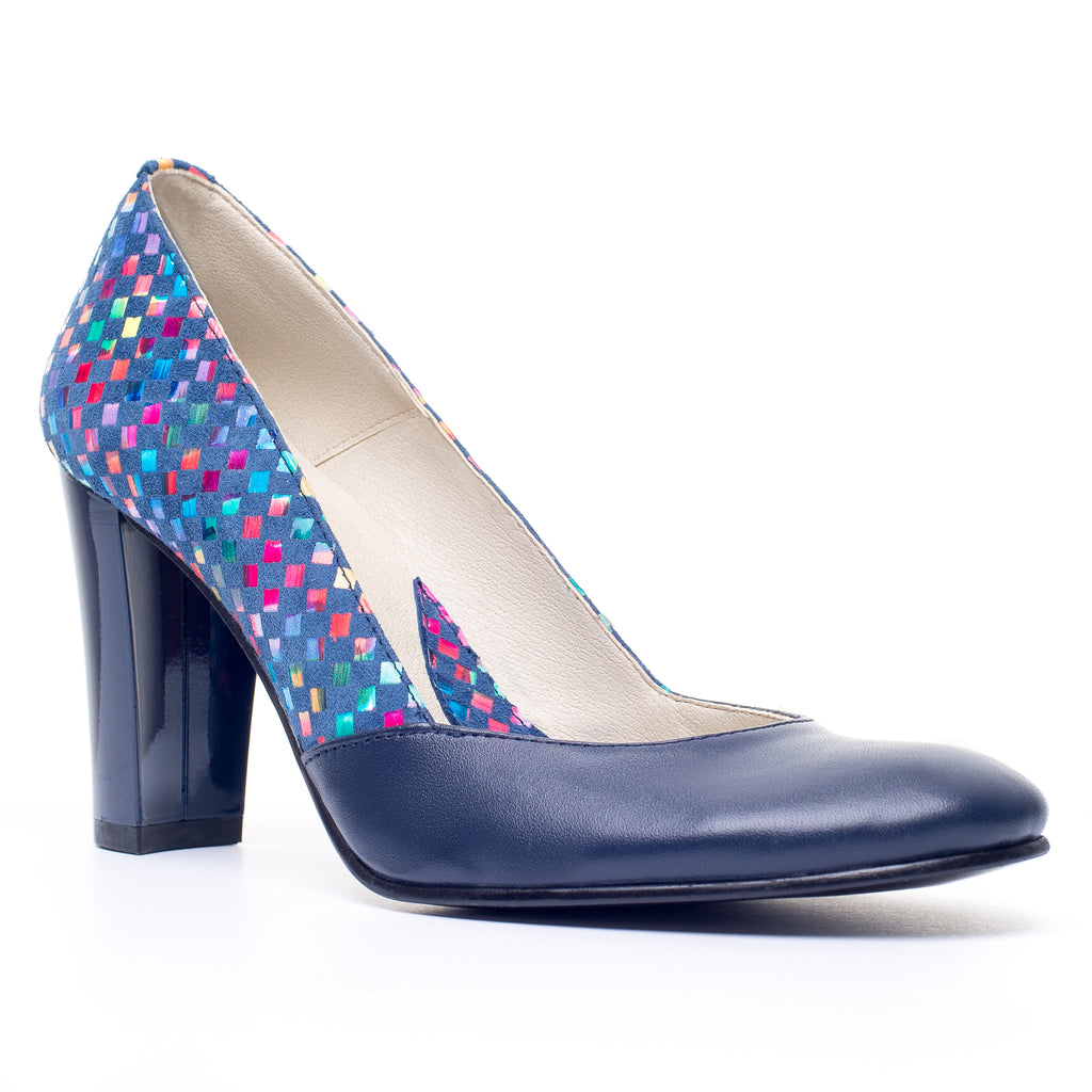 Pantofi dama piele Multicolor V11 - orice  culoare