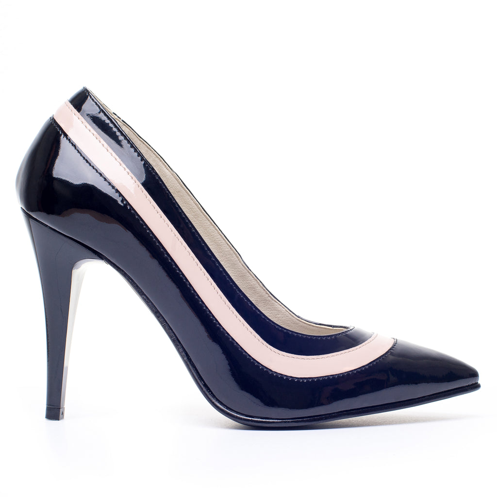 Pantofi Stiletto Piele Duo V9 Negru - orice culoare