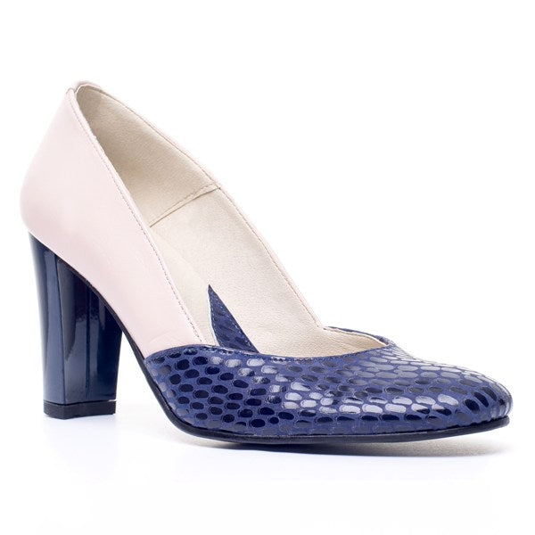 Pantofi dama piele Bleumarin V11 - orice  culoare