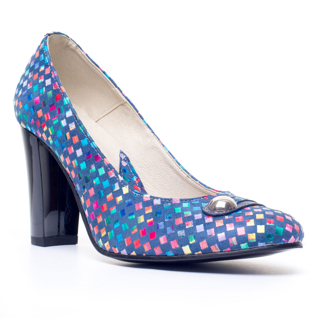 Pantofi dama piele Multicolor  V15 - orice culoare