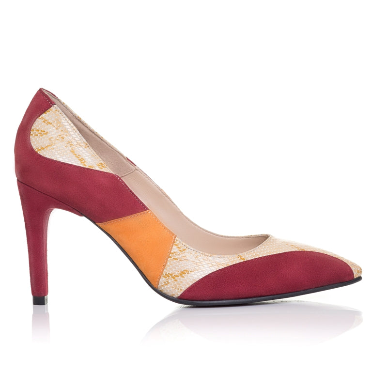 Pantofi Stiletto piele Color F6 - orice culoare