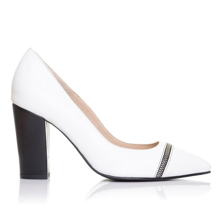 Pantofi Stiletto piele Toc Gros F9 - orice culoare