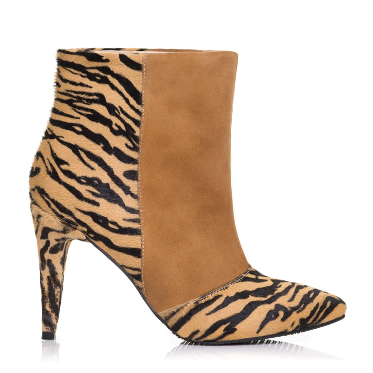 Botine piele Animal Print  F4- orice culoare