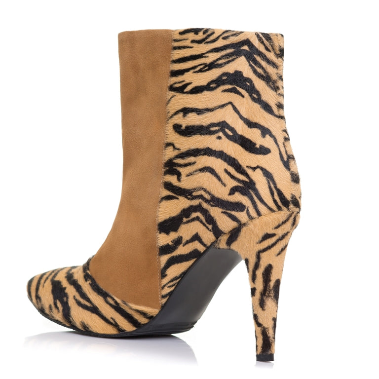 Botine piele Animal Print  F4- orice culoare