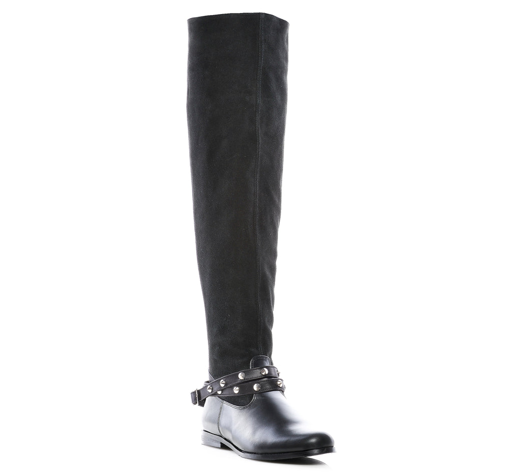 Cizme Casual Tinte peste genunchi piele naturala intoarsa,orice culoare