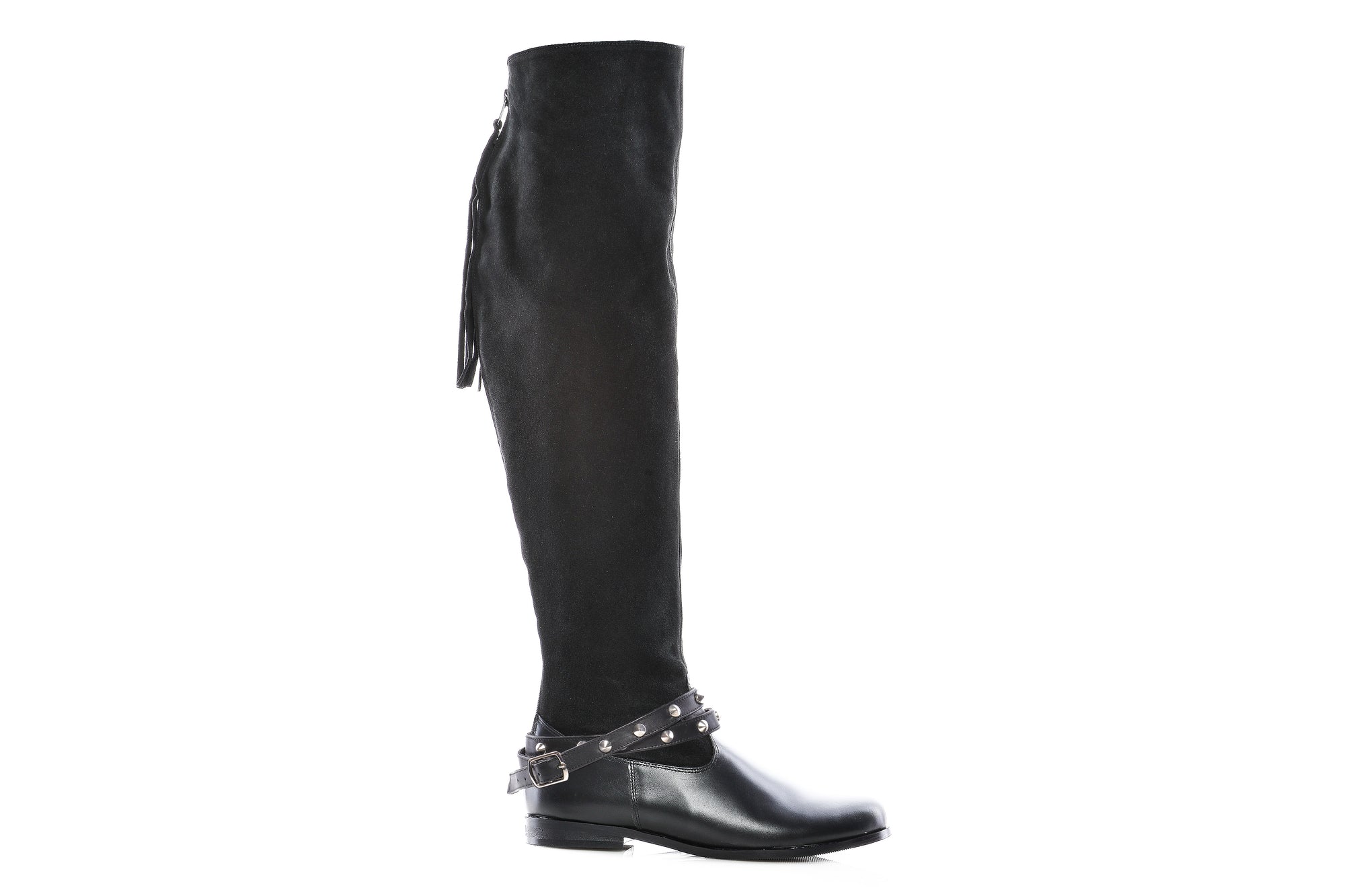Cizme Casual Tinte peste genunchi piele naturala intoarsa,orice culoare