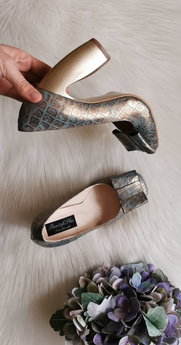 Pantofi piele Chic Madame Crook piele intoarsa Lila