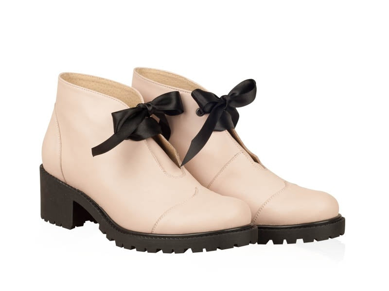 Ghete dama piele naturala crem  NC13 - orice culoare