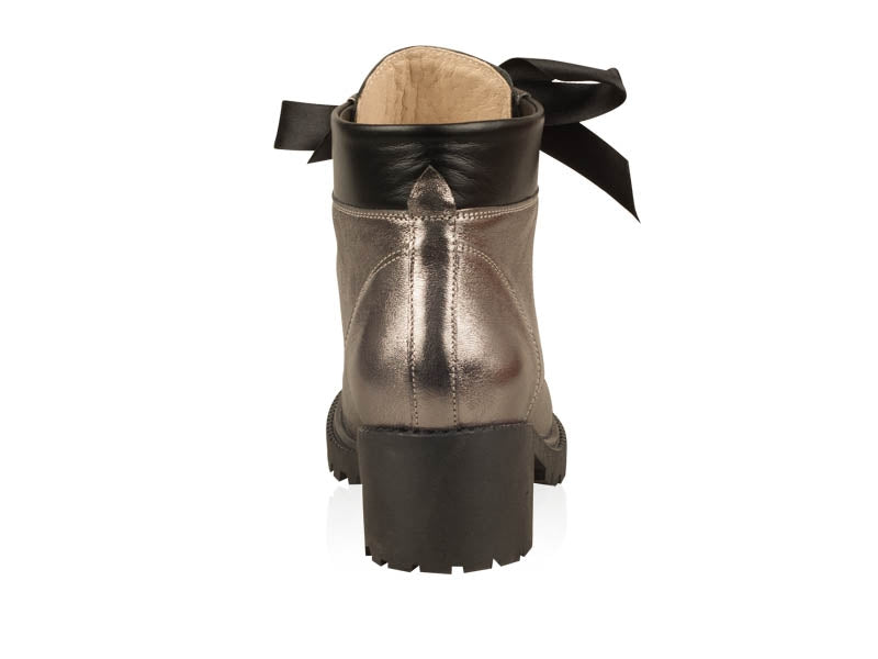Bocanci dama piele argintiu metaliat  NC14 - orice culoare