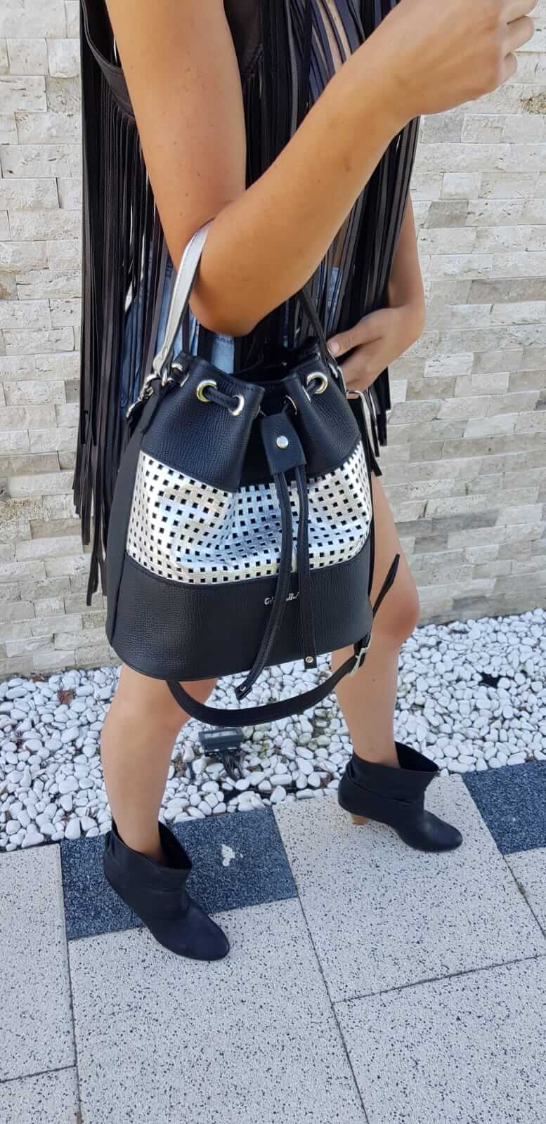 Saculet piele GA03
