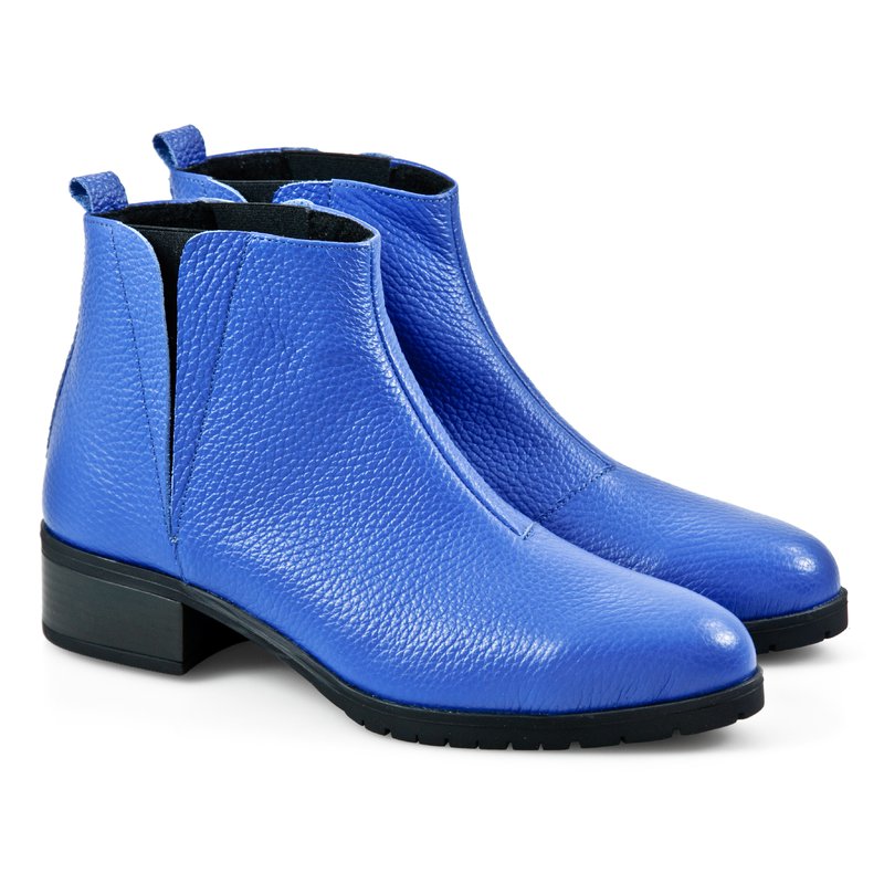 Ghete Dama Piele Argintiu Albastru D7 - orice culoare