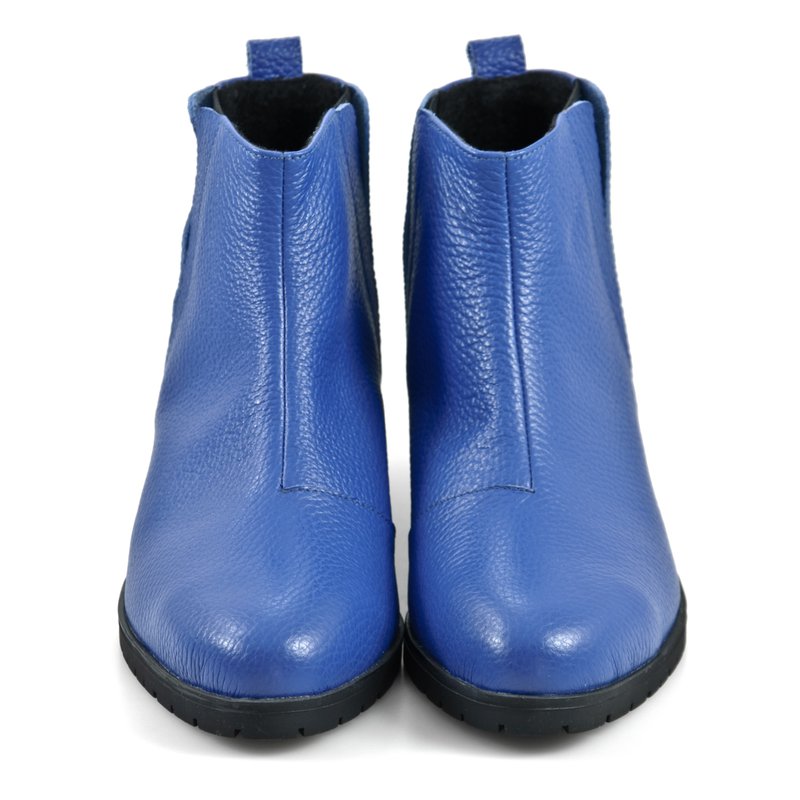Ghete Dama Piele Argintiu Albastru D7 - orice culoare
