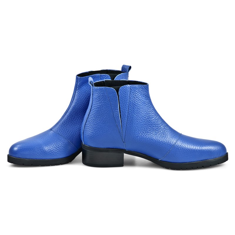 Ghete Dama Piele Argintiu Albastru D7 - orice culoare