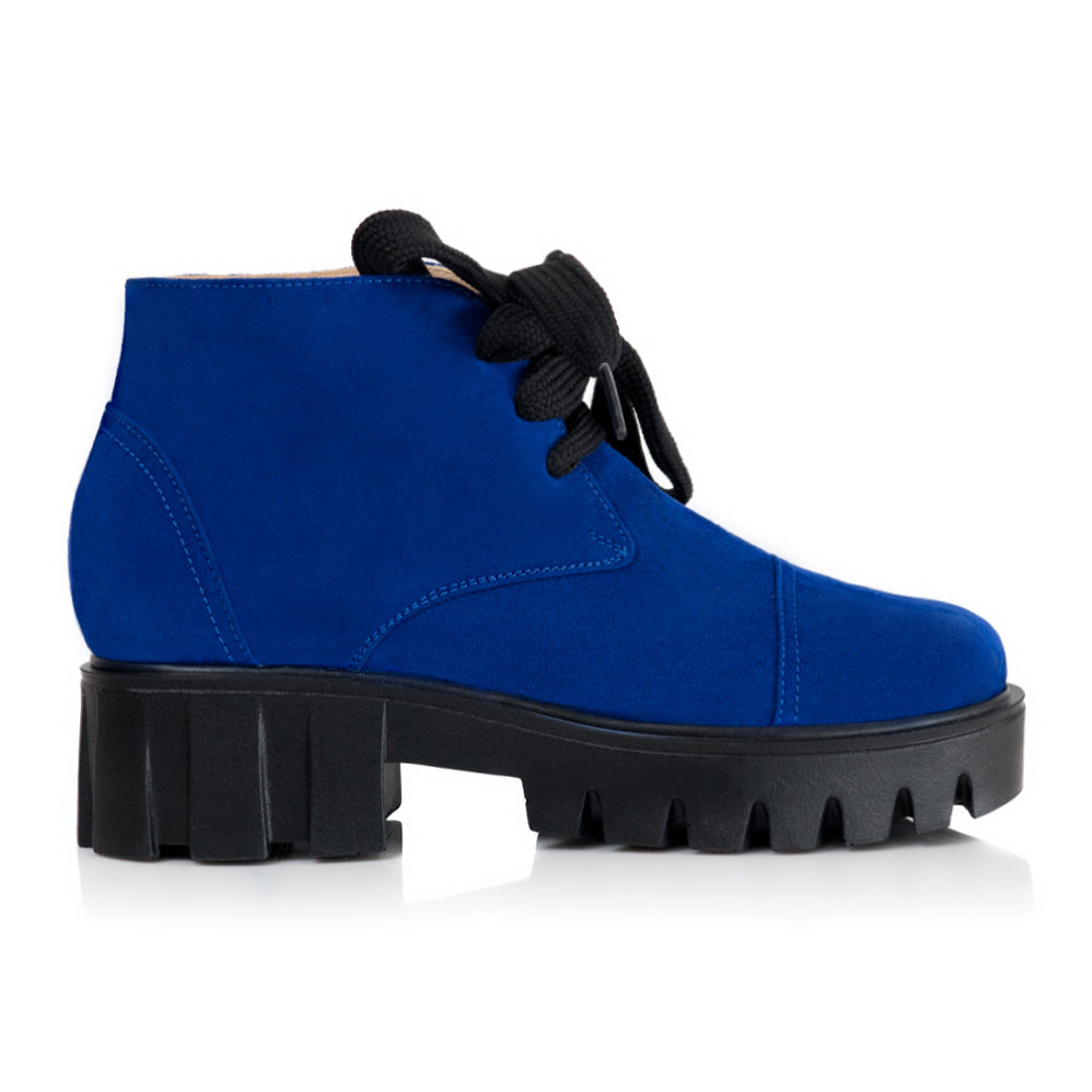 Ghete Dama Piele Albastru Electric E16 - orice culoare