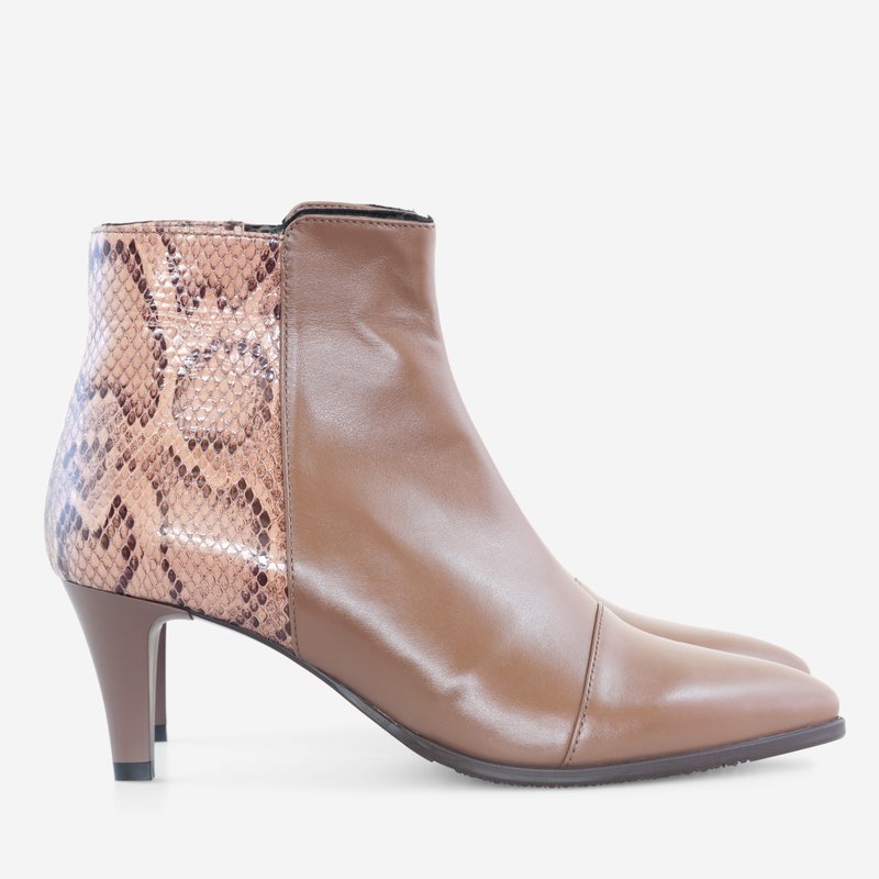 Botine Stiletto Piele Verde Comod D26 - Orice Culoare