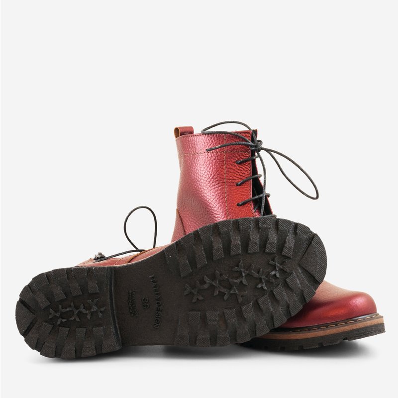 Bocanci Dama PIele Bordo/Bleumarin Erika D9 - Orice Culoare