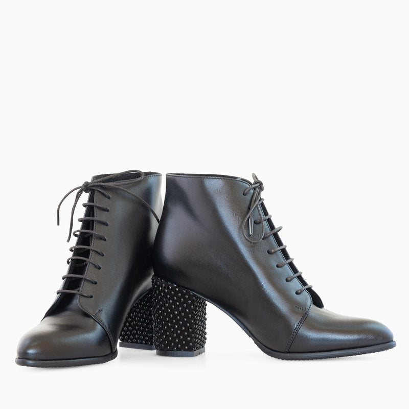 Ghete Piele Naturala Toc Mic Comod D5 - Orice Culoare