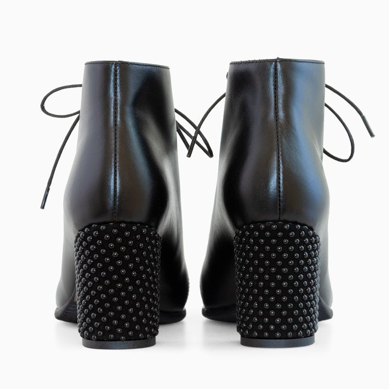 Ghete Piele Naturala Toc Mic Comod D5 - Orice Culoare