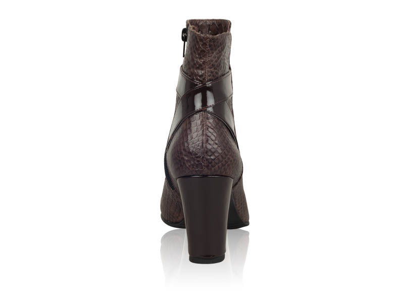 Botine Piele Snake Maro N9 - orice culoare