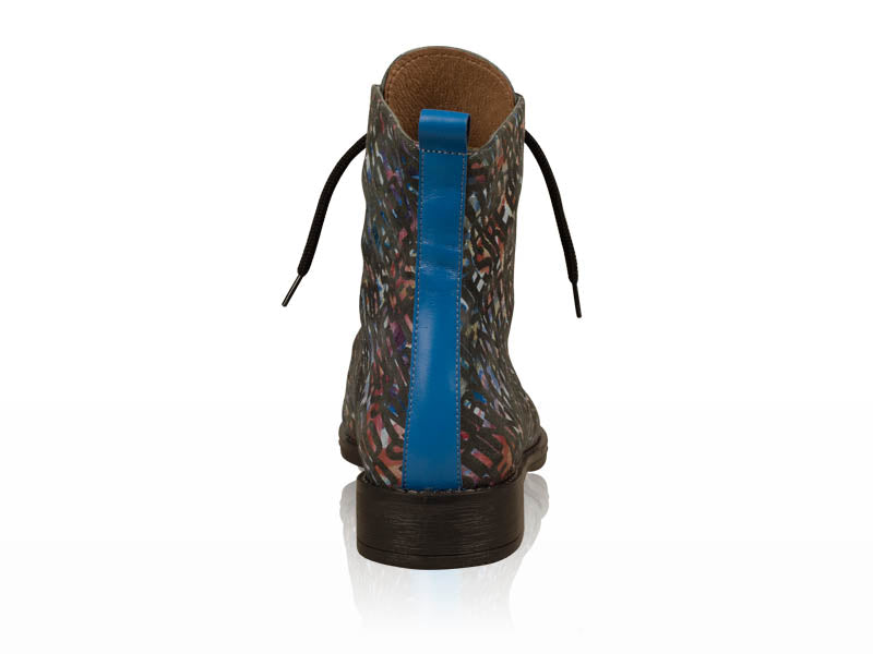 Ghete dama Sport Blue Print, piele naturala - orice culoare