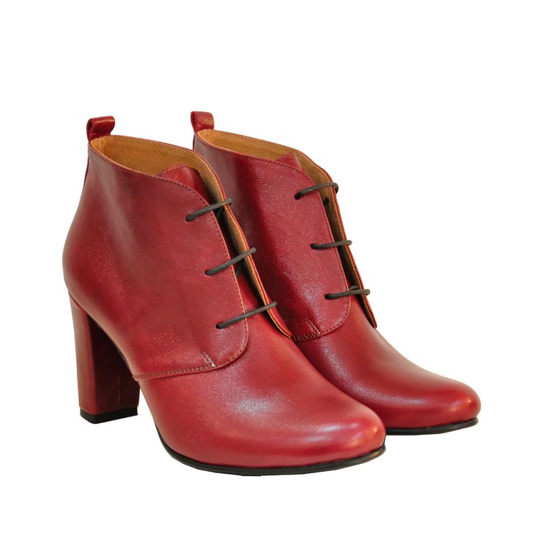 Ghete piele rosu Model D6- orice culoare