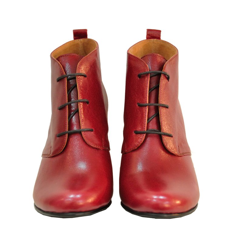 Ghete piele rosu Model D6- orice culoare