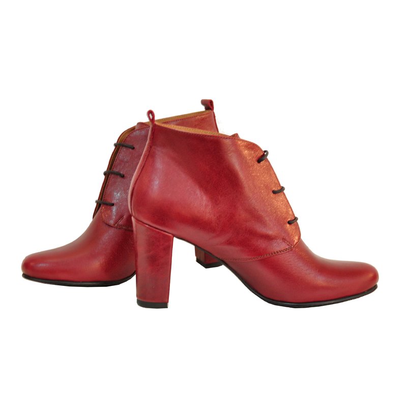 Ghete piele rosu Model D6- orice culoare