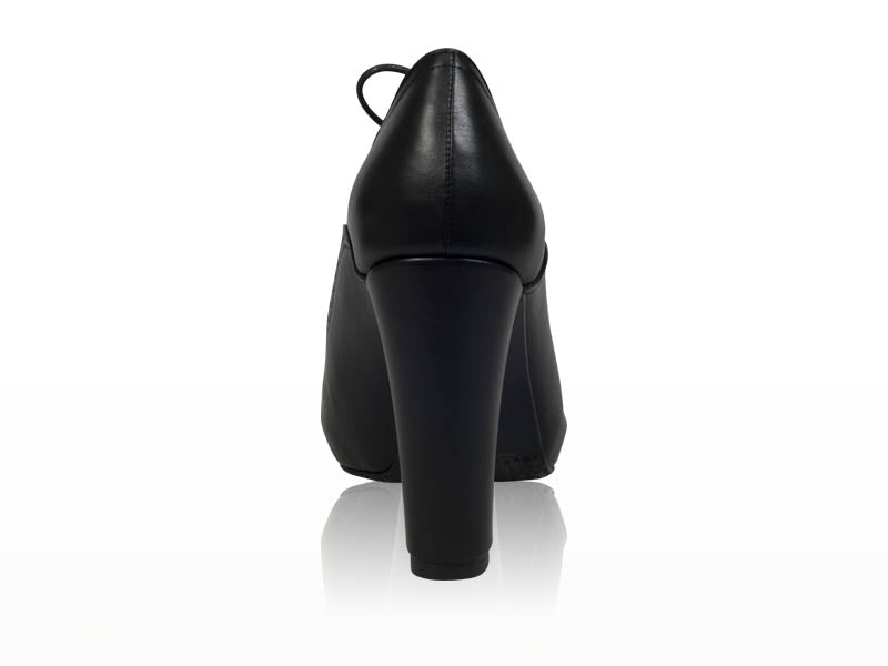 Botine piele negru cu siret N3 - orice culoare
