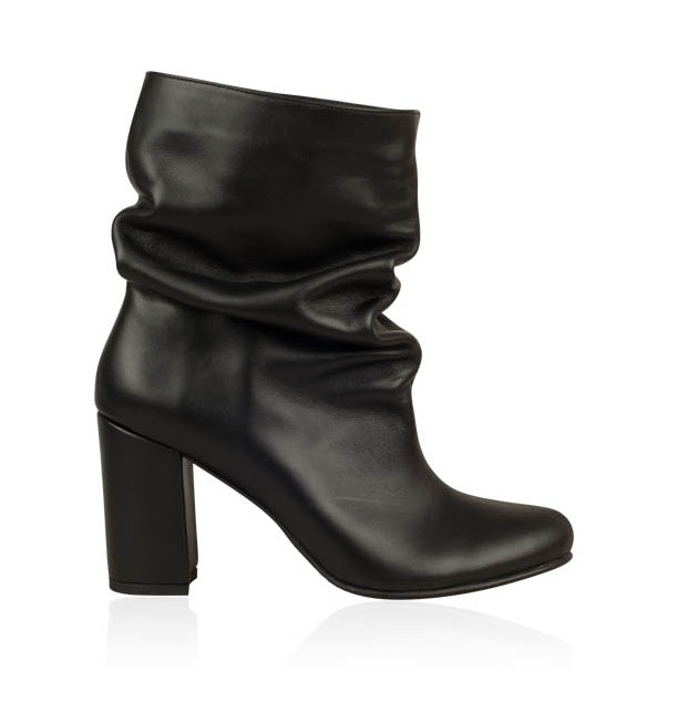 Botine Dama Piele Naturala Fronsate Casual N59