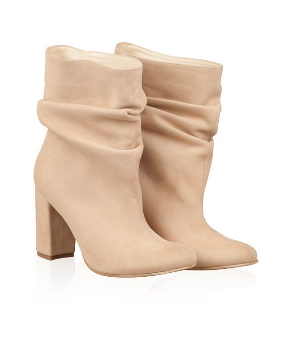 Botine Dama Piele Naturala Fronsate Casual N59