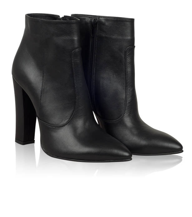 Botine Dama Piele Natura Negru Patrice N20 - orice culoare