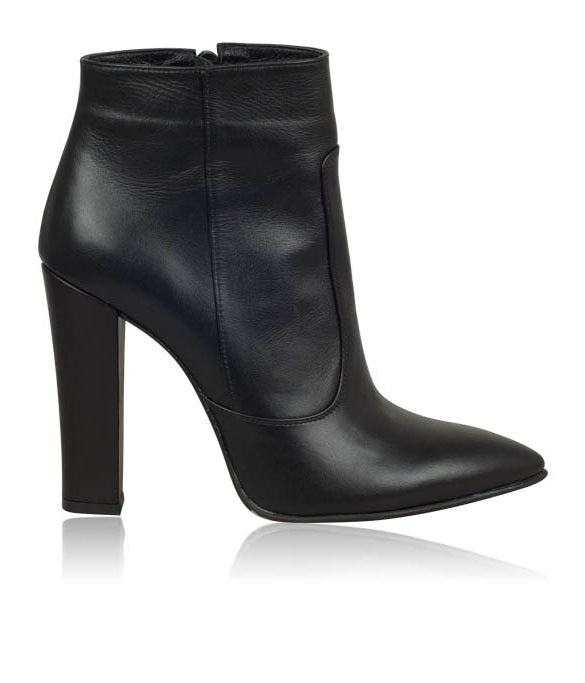 Botine Dama Piele Natura Negru Patrice N20 - orice culoare