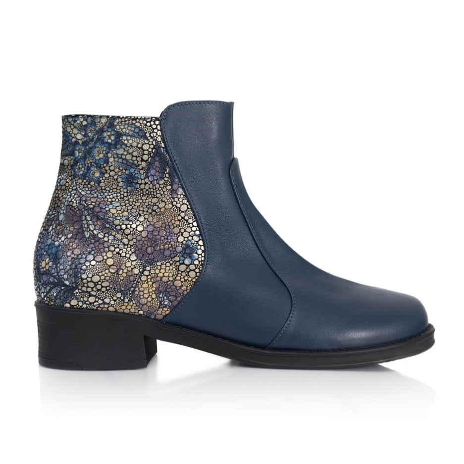 Ghete dama piele bleumarin/color T3 - orice culoare