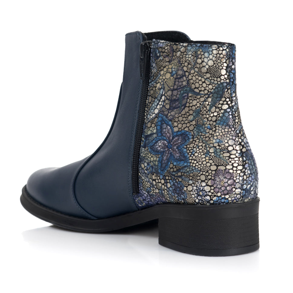 Ghete dama piele bleumarin/color T3 - orice culoare