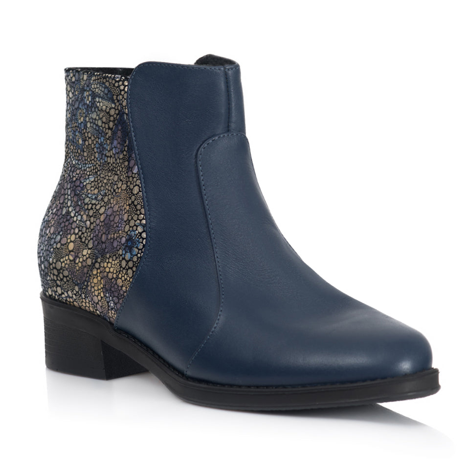Ghete dama piele bleumarin/color T3 - orice culoare