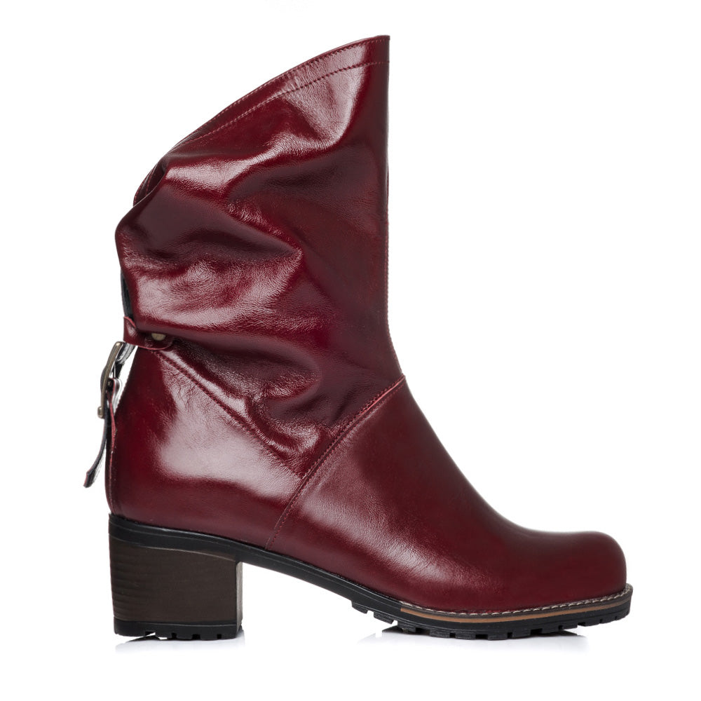 Ghete dama piele naturala bordo C8 - orice culoare