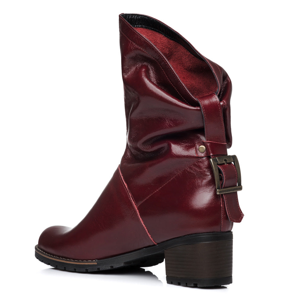 Ghete dama piele naturala bordo C8 - orice culoare
