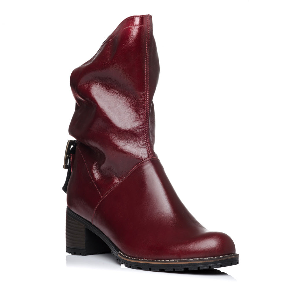 Ghete dama piele naturala bordo C8 - orice culoare