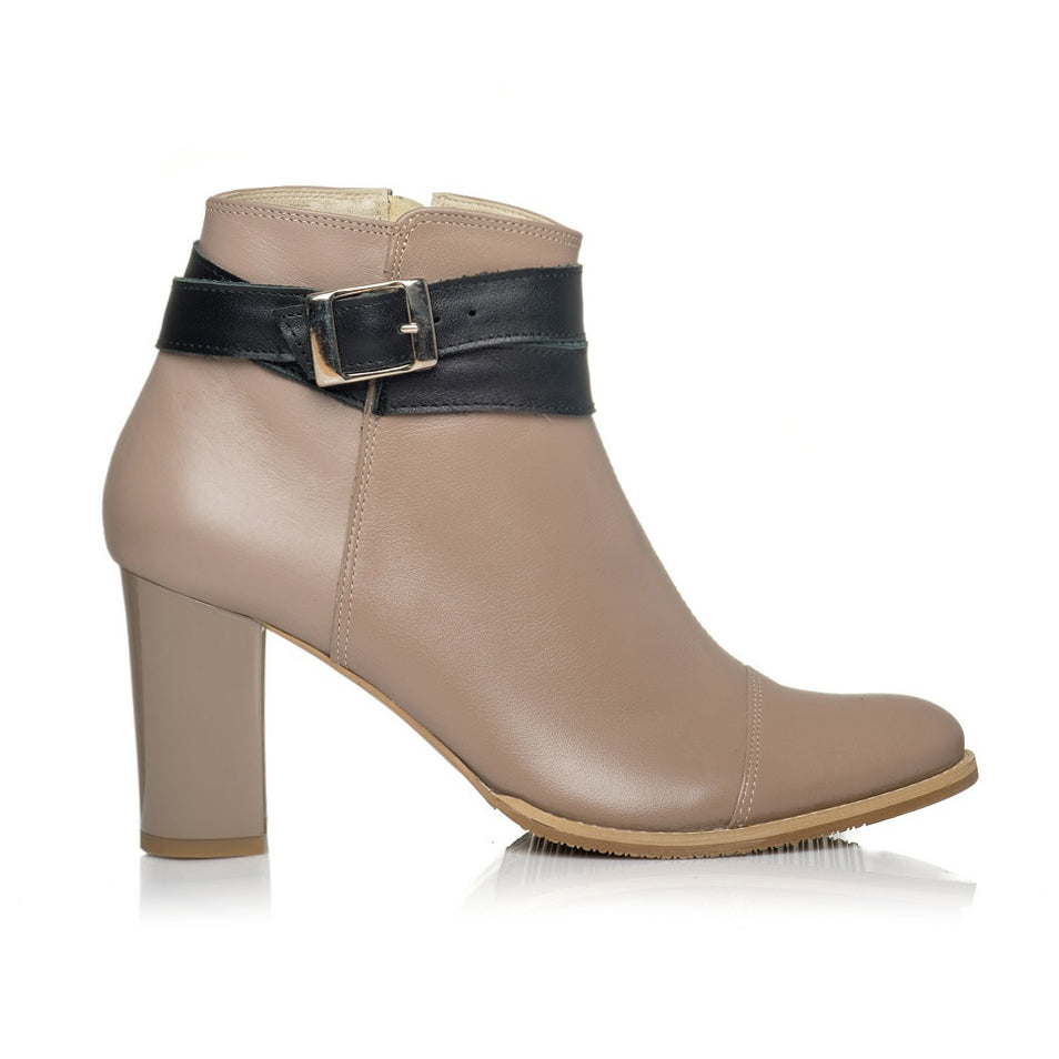 Botine piele Office Capucino V2 - orice culoare