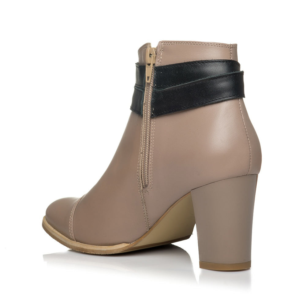Botine piele Office Capucino V2 - orice culoare